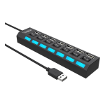 Renkforce 7 ports USB 2.0 hub individually connectable, + LED indicator lights Owner's Manual