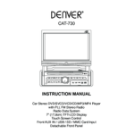 Denver CAT-730 Instruction manual