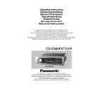 Panasonic CQRD10E Operating Instructions