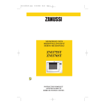 ZANUSSI ZM175STW User Manual