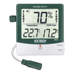 Extech Instruments 445815 Hygro-Thermometer Humidity Alert User's Guide