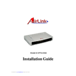 Airlinkplus AME001 User`s manual