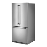 Maytag MFF2055FRZ 19.7-cu ft French Door Refrigerator Dimensions Guide