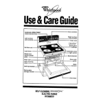 Whirlpool RF367BXW Range User manual