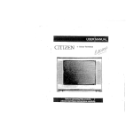 Citizen JDVD1900B Instruction manual