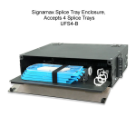 SignaMax Splice Trays for Rack-Mount Enclosures Installation instructions