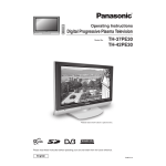 Panasonic TH37PV60EY Operating Instructions