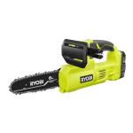 Ryobi P5453 ONE+ 18V 8 in. Cordless Battery Pruning Chainsaw Instructions