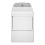 Whirlpool WED5600X Clothes Dryer User guide