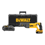 DeWalt DCS380P1 20-Volt Max Variable Speed Cordless Reciprocating Saw Instruction manual
