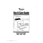 Whirlpool LG7081XS Clothes Dryer User manual