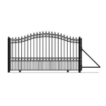 ALEKO DG16LONSSL-HD London Style 16 ft. x 6 ft. Black Steel Single Slide Driveway Fence Gate Instructions