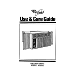 Whirlpool ACH122 Air Conditioner User manual