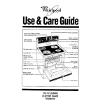 Whirlpool RF36OBXv Range User manual