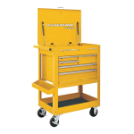 U.S. GENERAL Item 64720 30 in. 5 Drawer Mechanic's Cart, Yellow Owner's Manual