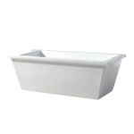 OVE Decors HUDSON-69 Hudson 31.5-in W x 69-in L Gloss White Acrylic Rectangular Reversible Drain Freestanding Bathtub Use and Care Guide