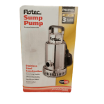 Flotec FPSS5700A 3/4 HP Stainless Steel Commercial Sump Pump Owner's Manual