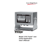 Avery Weigh-Tronix 1310 User`s manual