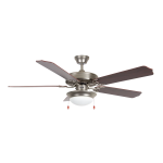LUMINANCE BRANDS 52HEF5SN-ES-LED Heritage Fusion 52 in. Integrated LED Indoor Satin Nickel Downrod Mount Ceiling Fan Owner's Manual