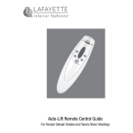 Lafayette Tenera Auto-Lift Installation Instructions Manual