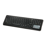 iKey SLK-102-TP SlimKey™ Backlit Keyboard Technical Drawing