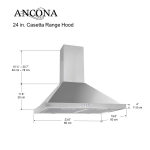 Ancona AN-1132 Wall Mounted Casetta 24 in. Range Hood Product Manual
