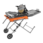 RIDGID R4092 Tile Saw Manual: AI Chat &amp; PDF