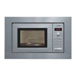 Bosch HMT75G651B Compact microwave oven with grill Serie | 4 Instruction manual