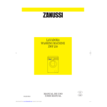 Zanussi ZWF260 El manual del propietario
