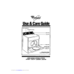Whirlpool LG968lXW Clothes Dryer Operating instructions