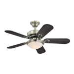 Westinghouse 7203200 Cassidy 36 in. Indoor Brushed Nickel Finish Ceiling Fan Owner's Manual