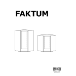 IKEA FAKTUM bovenhoekkastelement 取扱説明書