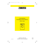 ZANUSSI ZWG3128 Manual de usuario