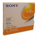 Sony EDM4800B magneto optical disk Specification