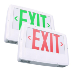 Chloride TruPath TPC LED Exit/Emergency Unit Install instructions