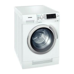 Siemens iQ500 Automatic washer dryer Instruction manual | Manualzz