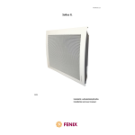 Fenix ECODYNAMIC VFMi 20 Installation And User Instructions Manual