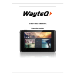 WayteQ XTab 70 DCI User's Manual