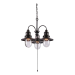 Unbranded 93033ORB Broadcast 3-Light 21 in. Oil-Rubbed Bronze Chandelier Specification