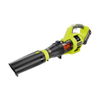 RYOBI ZRRY40430 Reconditioned 110 MPH 480 CFM 40-Volt Lithium-Ion Cordless Jet Fan Leaf Blower - 3.0 Ah Battery and Charger Included Operator’s manual