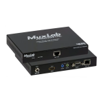 Muxlab AV over IP 4K/60 Uncompressed Extender, Fiber Datasheet