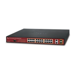 Interlogix 24-Port Fast Ethernet Layer 2 PoE Managed Switches (GE-DS-242-POE) User manual