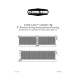 Chore-Time MV1644T TURBO-COOL™ Closed Top 6-Inch Recirculating Evaporative Cooling Installation and Operators Instruction Manual