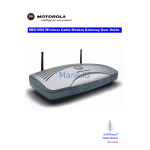 Motorola SBG 1000 manual