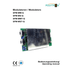POLYTRON SPM-T2AVT Twin DVB-T/T2 in AV module Operating Manual