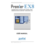 Zeta EX8 Premier EX8 Combined Fire & Extinguishing Control Panel User Manual