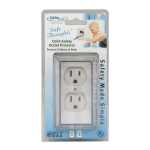LectraLock LDM11-17WH Double Duplex Flat Baby Safety Electrical Outlet Cover Specification