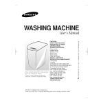 Samsung WA11K2S User's Manual