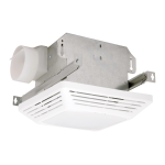 Air King ASLC70 Advantage White 70 CFM 4.0 Sone Single Speed Ceiling Exhaust Fan with Light Specification