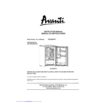 Avanti BCA5003PS Refrigerator Instruction manual